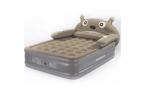 Inflatable Bed with Cartoon Backrest