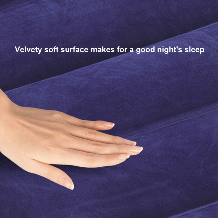 FLOCKED SURFACE OF SINGLE AIR BED