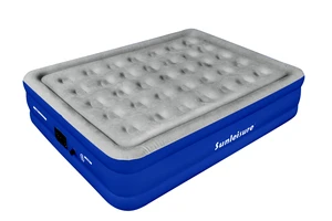 Queen Double Raised Flocked Air Mattress