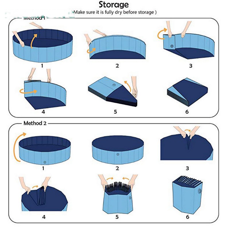 dog pet bathtub fold method