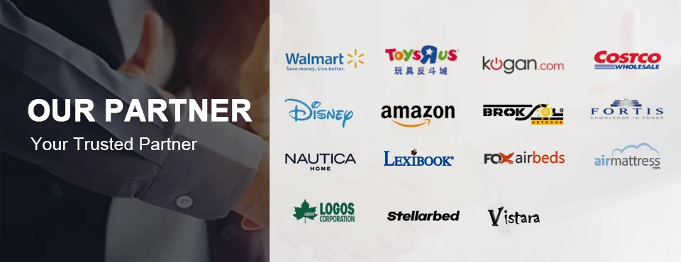 alt="Walmart, Disney trusted partner of Zhongshan Smart Plastic, leading outdoor inflatable tent,  air mattress